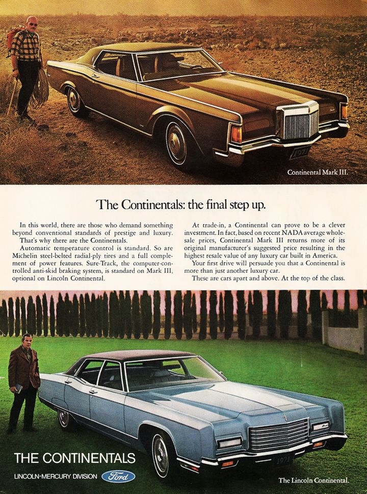 1971 Lincoln Auto Advertising